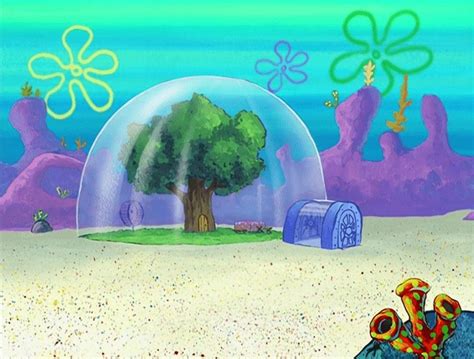 Rumah Pohon Milik Sandy Cheeks di Kartun SpongeBob