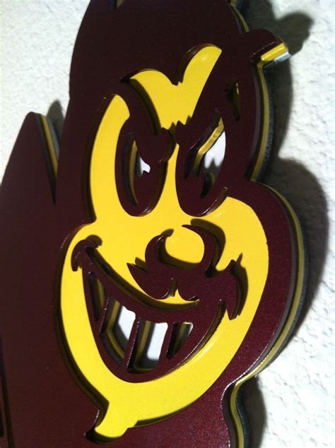 ASU Sparky Metal Wall Art by steelworx on Etsy, $125.00 Arizona State ...