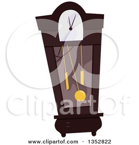 Royalty-Free (RF) Grandfather Clock Clipart, Illustrations, Vector Graphics #1