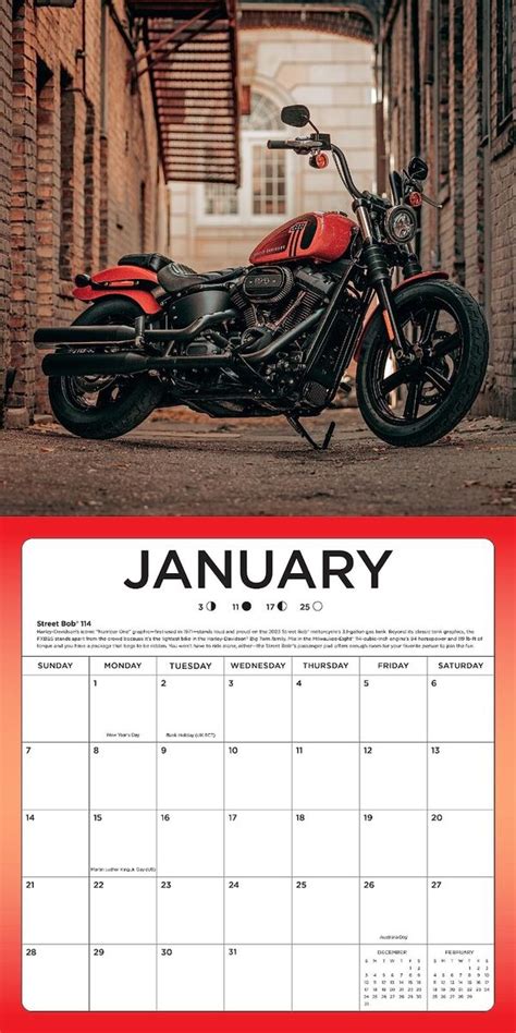 Harley Davidson 2024 Calendar - Bamby Carline