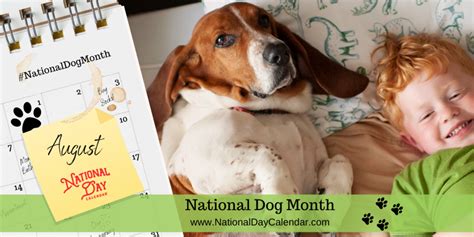 NATIONAL DOG MONTH - August - National Day Calendar