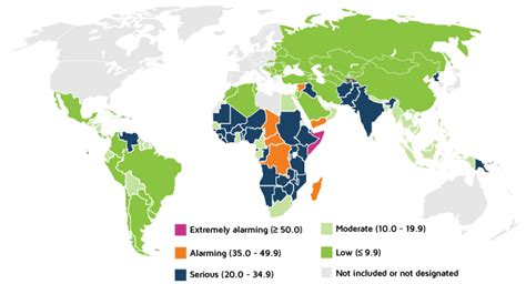 Starvation In Africa Map