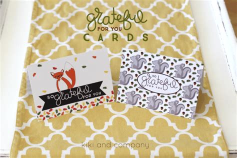 Grateful For You Printable Cards - Tatertots and Jello