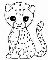 Cute Cheetah coloring Page  Download Print Or Color Online For Free sketch template