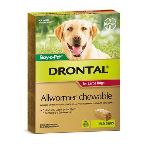 Drontal Dog Chews Large 35kg – Pet Chemist Online