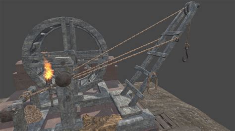 Medieval Construction Crane 3D model - TurboSquid 2109820