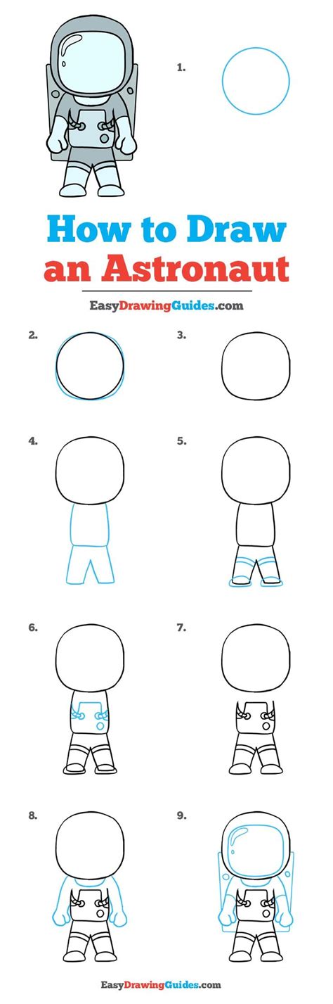 How to Draw an Astronaut - Really Easy Drawing Tutorial | Drawing tutorial easy, Astronaut ...