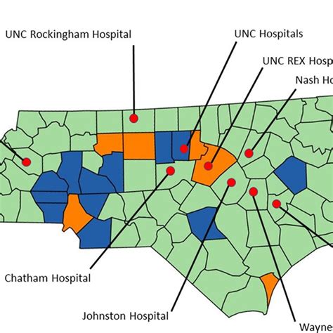 Hospitals in the University of North Carolina Health System that were ...