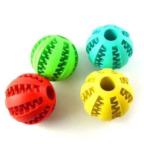 Rubber Balls Dog Chew Toys Puppy Dog Toy Pet Chewing Ball Toys Ball Tooth Cleaning Balls Food-in ...