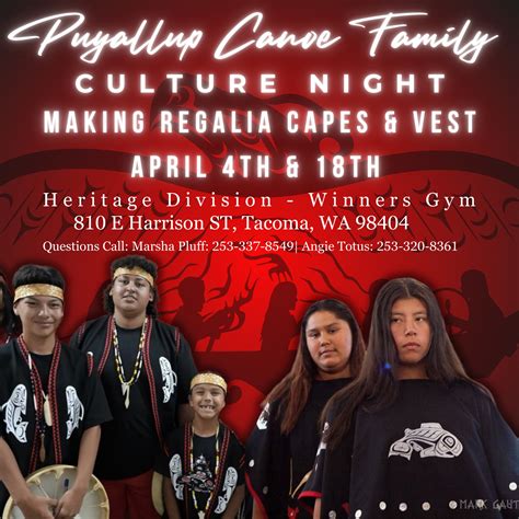 Puyallup Canoe Family - Culture Night Regalia Making | Puyallup Tribe