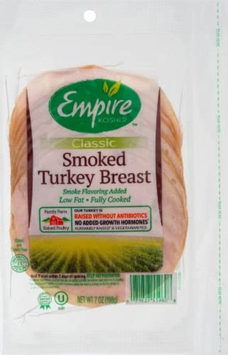 Empire Kosher Smoked Turkey Breast Slices Lunch Meat, 7 oz - Kroger