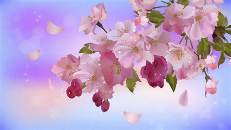 Digital Art Artwork Blossom Bloom Wallpaper - Paisaje Flor Fondos De Pantalla Hd (#701339) - HD ...