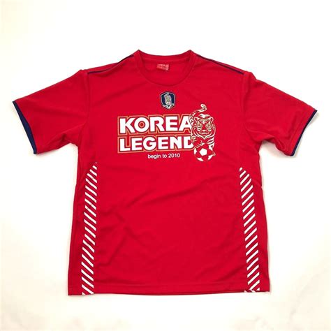 KOREA LEGEND Mens Soccer Football Jersey KFA Korea Football Association ...