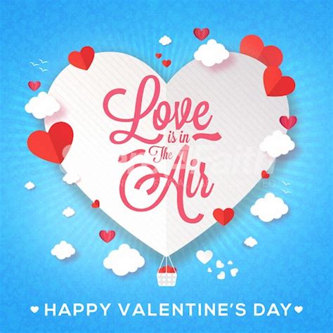 Love Is In The Air Valentine's Day Social Media Graphic | Clover Media