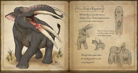 Four-Tusked Elephant by https://www.deviantart.com/bangboodoragon on ...