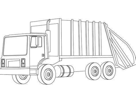 Printable Old Truck Coloring Page - Free Printable Coloring Pages for Kids