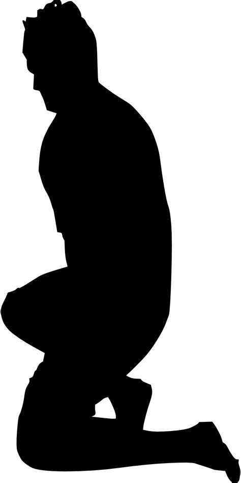 Kneeling Silhouette Clip art - Man Sitting png download - 960*1920 - Free Transparent Kneeling ...