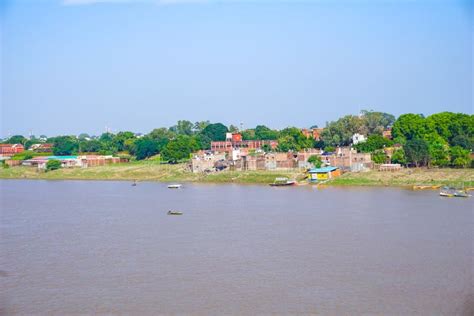 Prayagraj river sangam stock photo. Image of boating - 231746256