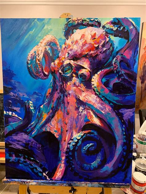 Octopus painted by me couple weeks ago : r/pics