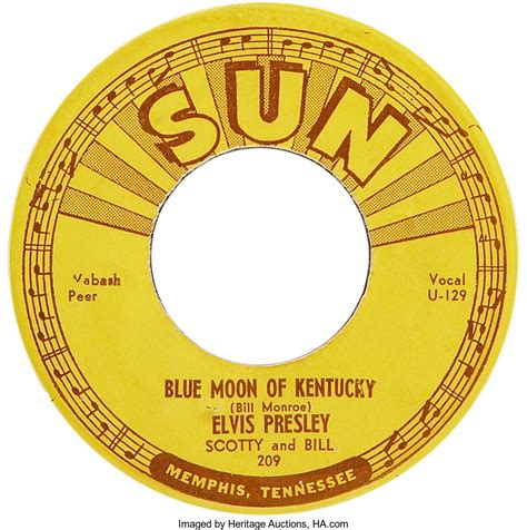 SUN SOUNDS: ” BLUE MOON OF KENTUCKY”- ELVIS PRESLEY | slicethelife