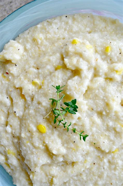 Creamy Cheesy Corn Grits | Recipe | Corn grits, Cheesy corn, Veggie sides