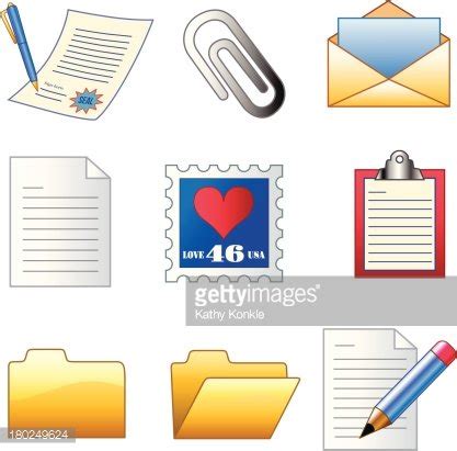 Office Documents Icons Stock Clipart | Royalty-Free | FreeImages