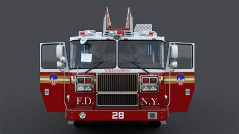 ArtStation - Fire Truck Ladder FDNY | Resources