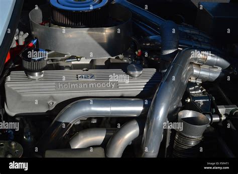 The Engine in a Ford GT40 car Stock Photo - Alamy