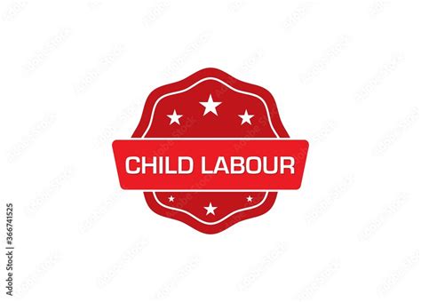 Child Labour label sticker, Child Labour Badge Sign Stock Vector ...