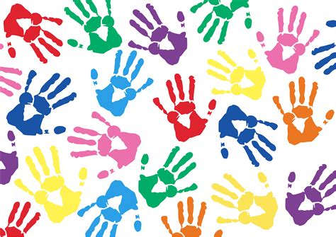 Colorful Hand prints vector 533868 Vector Art at Vecteezy