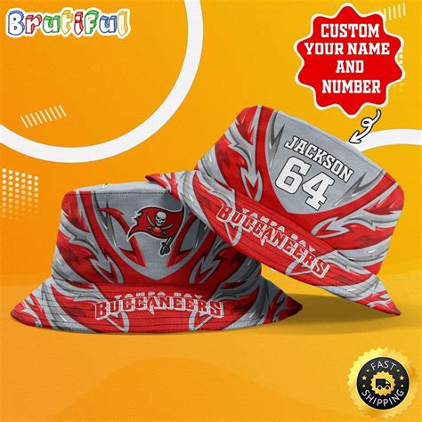 Personalized NFL Tampa Bay Buccaneers Bucket Hat Sport NFL Bucket Hat