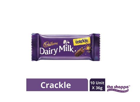 Cadbury Dairy Milk Crackle Chocolate Bar, 36g (Pack of 10) - Chocolates ...