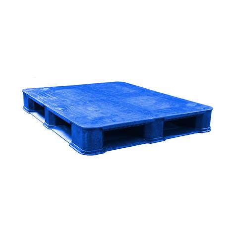 40 x 48 Rackable Plastic FDA Approved Solid Deck Plastic Pallet - Blue ...