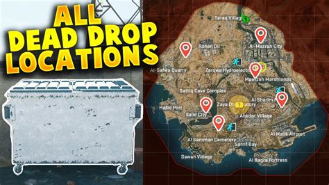 ALL DMZ DEAD DROP LOCATIONS (With Map) - YouTube