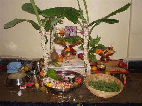 Satyanarayana Pooja Decoration Satyanarayan puja photo by | Diwali decoration items, Ganpati ...