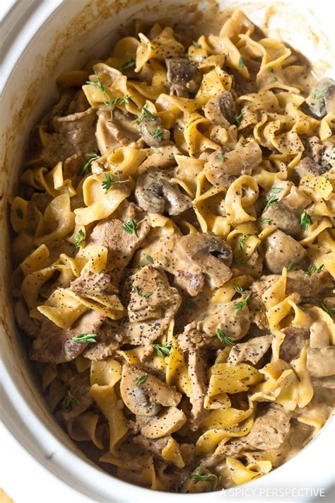 The Best Slow Cooker Beef Stroganoff - A Spicy Perspective