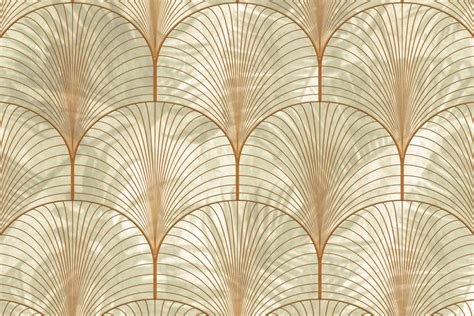 Art Deco Palms, Bronze - Wallpaper | Rebel Walls