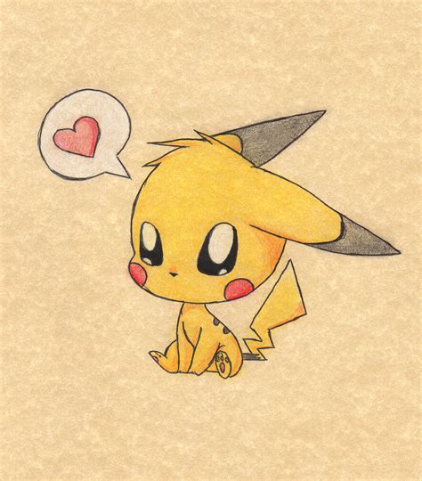 Chibi cute pikachu by Anais-thunder-pen68 on DeviantArt