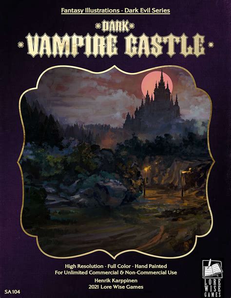 Fantasy Art - Dark Vampire Castle - Lore Wise Games | Fantasy Stock Art | DriveThruRPG.com