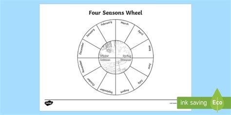 Four Seasons Wheel Worksheet (teacher made)