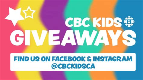 CBC Kids Giveaways on Facebook and Instagram | Grown-Ups | CBC Kids