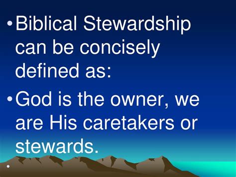 PPT - Biblical Stewardship (Raising Resources For Evangelism ...