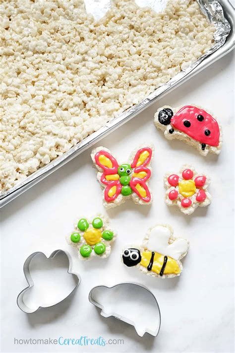 RICE KRISPIE TREAT SHAPES -- how to make cookie cutter cereal treats