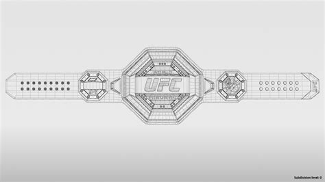 Realistic ufc champion belt model - TurboSquid 1475419