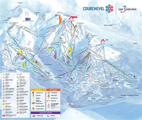 Courchevel Piste Map / Trail Map