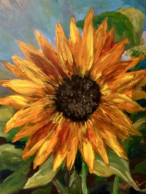 Paint Sunflower Easy - SUNFLOWER