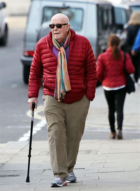 One Foot in the Grave's Richard Wilson, 80, seen with walking stick ...