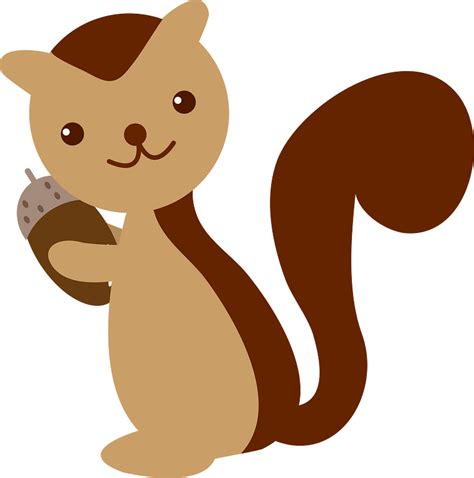 Squirrel acorn clipart. Free download transparent .PNG | Creazilla