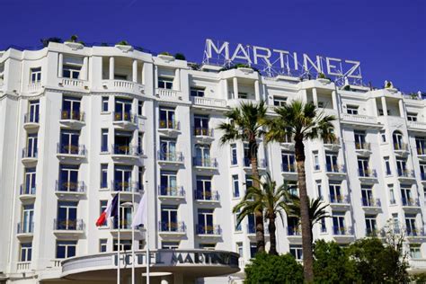 Martinez Hotel in Cannes Beach City France Facade Building Editorial ...