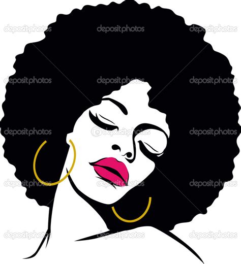 Black Woman Afro Silhouette at GetDrawings | Free download